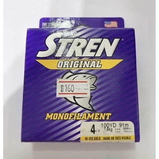 สายเอ็นตกปลา สายโมโนฟิลาเม้น Stren สีส้ม สีขาว