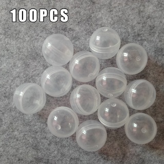 100pc New Transparent PP Vending Machine Empty Round Toy Capsules 28mm Diameter