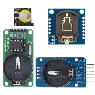 โมดูลนาฬิกา หน่วยความจําเรียลไทม์ DS3231 AT24C32 IIC module DS1302 DS1307 3