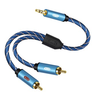 ERTK RCA TO AUX สายแปลง RCA 2 หัวเป็น AUX 3.5mm เกรดพรีเมี่ยม ประกันศูนย์ไทย 3 เดือน