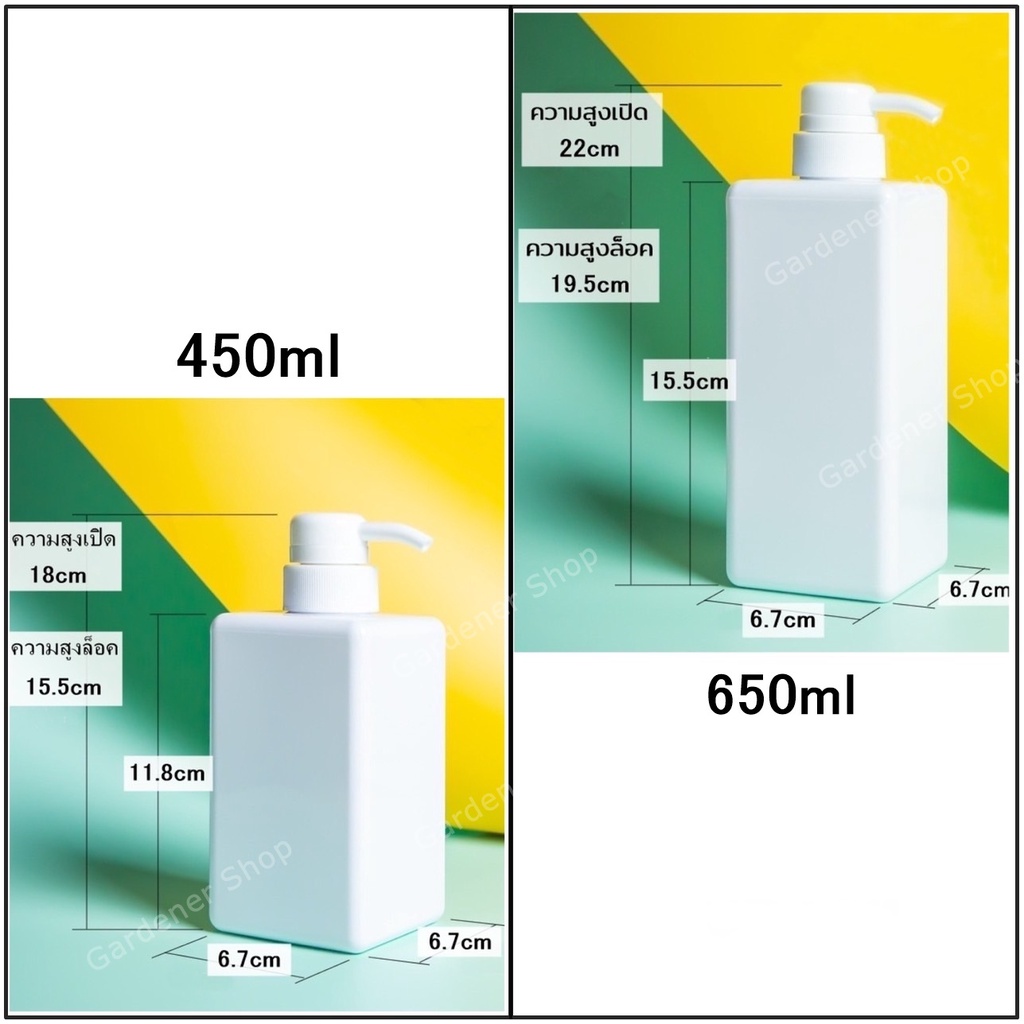 ขวดปั๊ม ใส่สบู่เหลวหรือโลชั่น  ขนาด 250 450 650ml