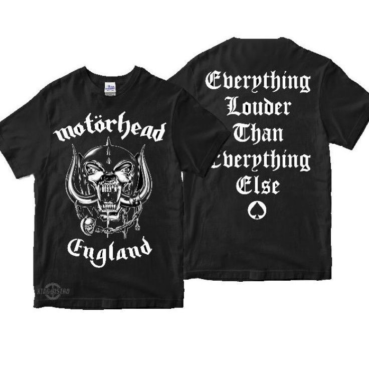 เสื้อยืด MOTORHEAD - EVERYTHING LOUDER / เสื้อยืดวง Motorhead พรีเมี่ยม / เสื้อยืดโลหะ