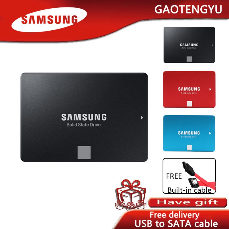 ○▥▫Samsung 850 Evo Solid State Drive 60GB/120GB/240GB/480GB/960GB/1TB/512GB/256GB/128GB  Built-in SSD Black/Red/Blue 2.5