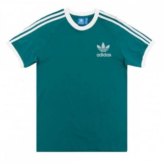 Adidas เสื้อยืด ลาย RETRO CALIFORNIA สีเขียวมรกต