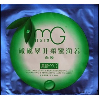 MG jade-leves olives &amp; Honey nourishing mask nourishing &amp;revitalising ช่วยต่อต้านริ้วรอย พร้อมผลัดเซลล์ผิวให้อ่อนโยน