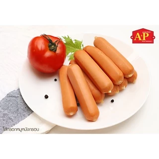 ไส้กรอกหมูหนังกรอบ ขนาด 500 กรัม 22ชิ้น ไส้กรอกรมควันหมูเกรด A / แพ็คเจลเย็นทุกออเดอร์ 🧊