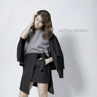 NTSK006 MORI SKIRT (black)