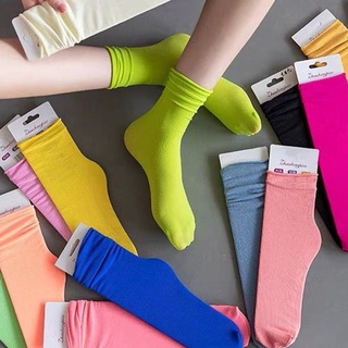 Korean Women Long Socks Ultra-thin Soft Elastic Casual Daily Socks Gift for Adults