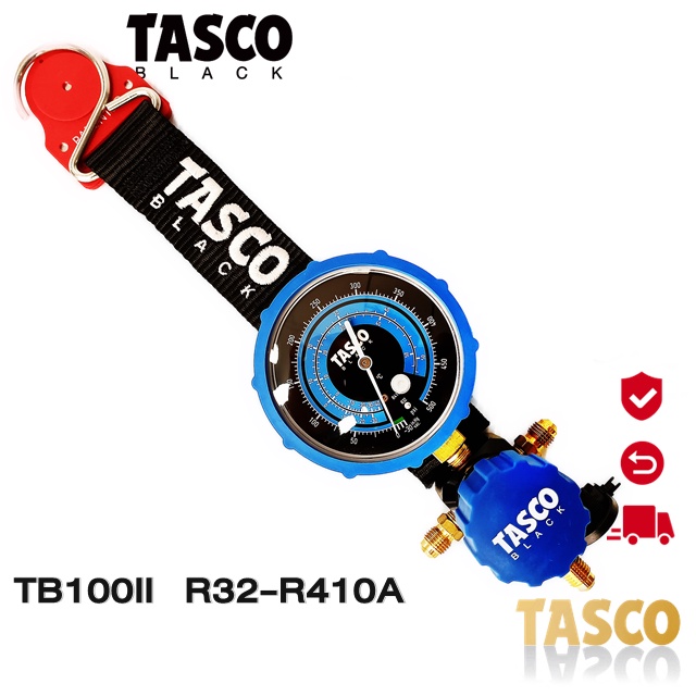 เกจเดี่ยว เกจวัดน้ำยาแอร์ TASCO BLACK TB100II  R32-R410a