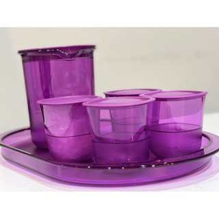 Tupperware Purple Royale Crystalline ยกเซ็ต