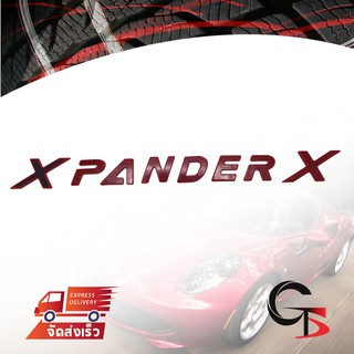 Logo โลโก้ "X PANDER" สูง3.2เซน สีแดง สำหรับ Mitsubishi Xpander ปี 2018-2019