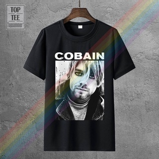 เสื้อผ้าผช【Boutique Selection】เสื้อยืดคอกลม แขนสั้น ผ้าฝ้าย 100% พิมพ์ลาย Kurt Cobain Shadow แฟชั่น สําหรับผู้ชาย LHZYS-