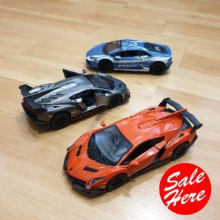 รถโมเดล DIE CAST รถสปอร์ต แลมโบกินี่ เวเนโร่ ของเล่นและสะสมรถเหล็กมีลาน รถเหล็กSCALE 1:36