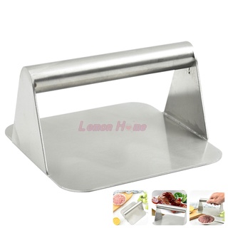 Square Stainless Steel Meat Burger Press for Griddle Heavy Duty Burger Smasher Grill Press Non-Stick Outdoor Picnic BBQ Grill Burger Presser