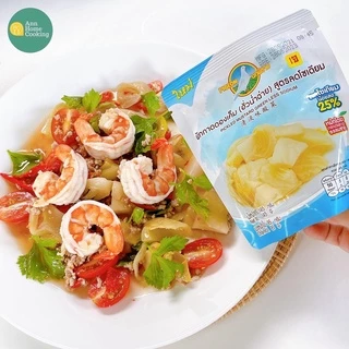 ผักกาดดองเค็ม ฮั่วน่ำฉ่าย สูตรลดโซเดียม 25% ตรานกพิราบ แบบซอง ขนาด 145 กรัม แพ็ค 4 ซอง
