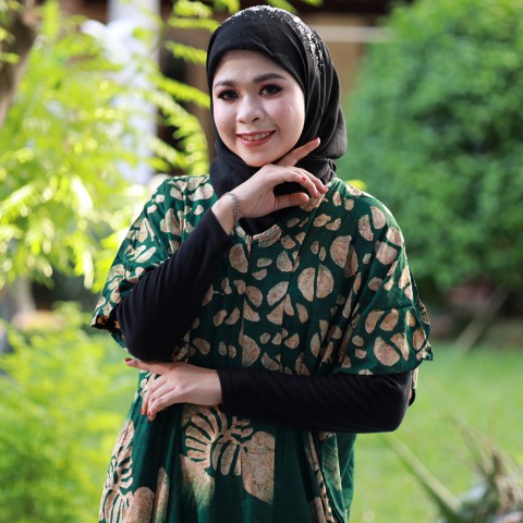 ชุดนอนบารามอินโดฯบาติกแท้ คอซิป  (สวย อลัง ทรงบัลลังก์แห่งความงามยามหลับนอน!)From AEC รุ่นNDD20