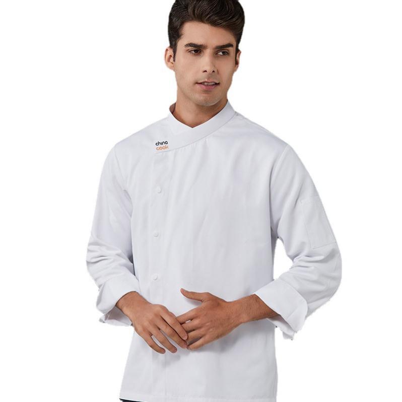 HighEnd Chefs Clothes LongSleeved Autumn Winter Men Women logo Full