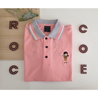 เสื้อโปโลปัก การ์ตูนข้าราชการ T17 (เปลี่ยนชื่อได้ตามใจเลยค่า) แบรนด์ Roccoe Polo  มีถึงอก 52”