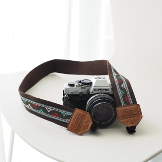 สายคล้องกล้อง Quechua with Brown Large size  / Camera Strap สายสะพายกล้อง by YES IDID