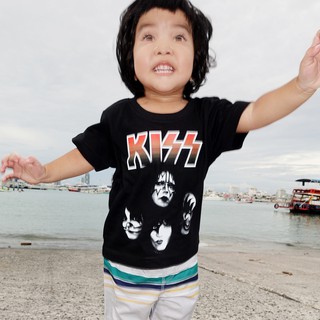 เสื้อคอกลมสำหรับเด็กลายวงดนตรีKISS