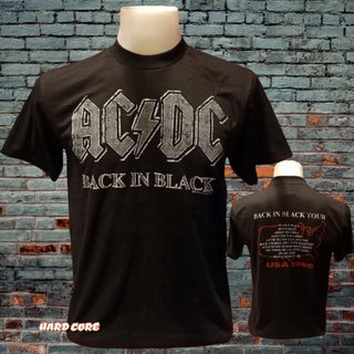 เสื้อวง AC DC วงร็อคในตำนาน ไม่มีตะเข็บข้าง คอฟิต เสื้อวินเทจ เสื้อผู้ชาย เสื้อทัวร์ วงร็อคต่างประเทศ