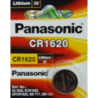 ถ่าน Panasonic CR1620 3V สีแดง จำนวน 1 ก้อน ของแท้