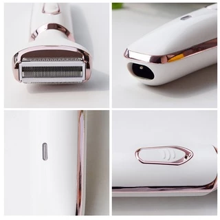 4 in 1 เครื่องกำจัดขนไฟฟ้าสำหรับสุภาพสตรี การชาร์จ USB สามารถล้างน้ำได้
