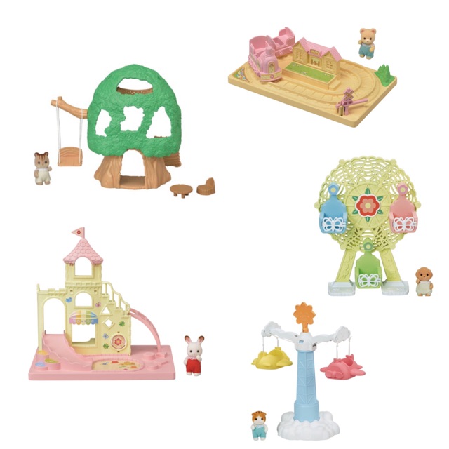 🏠 บ้านต้นไม้สุดหรรษา พร้อมตุ๊กตาเบบี้กระรอกวอลนัท ซิลวาเนียนแท้ Baby Tree House - Walnut Squirrel : Sylvanian บ้านตุ๊กตา - รูปที่ 6