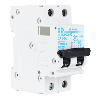 เบรกเกอร์ เมนเบรกเกอร์ 2 สาย HI-TEK HTB65 50 แอมป์ เบรกเกอร์ ตู้ไฟ งานระบบไฟฟ้า MAIN CIRCUIT BREAKER HI-TEK HTB65 2-POLE