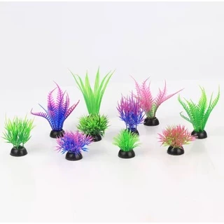 🍀พร้อมส่ง(4cm-12cm)ต้นไม้ตู้ปลา ต้นไม้ปลอม ต้นไม้พลาสติก อุปกรณ์ตู้ปลา ของตกแต่งตู้ปลา ต้นไม้ปลอมตู้ปลา🍀