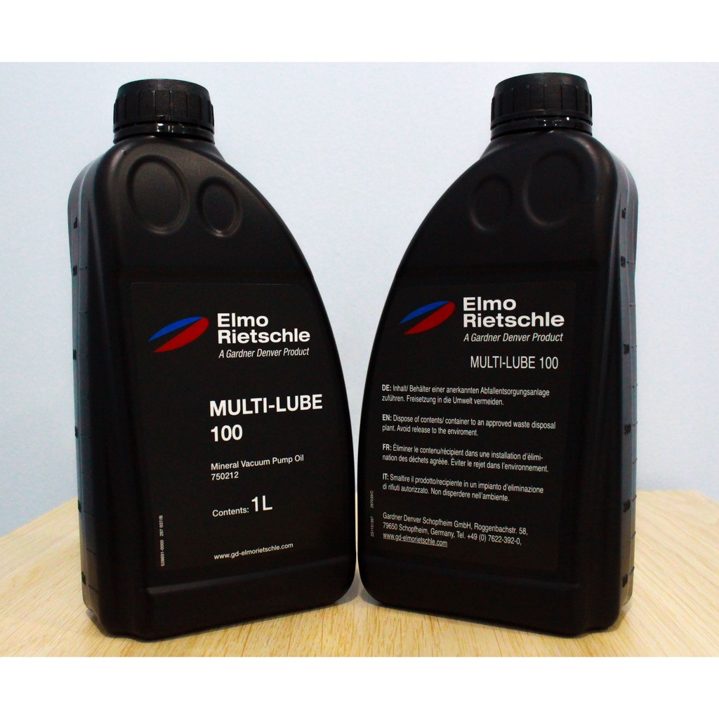 Elmo Rietschle - Multi-Lube 100  Mineral vacuum pump oil 1Lite/ Gallon part number: 7502126000