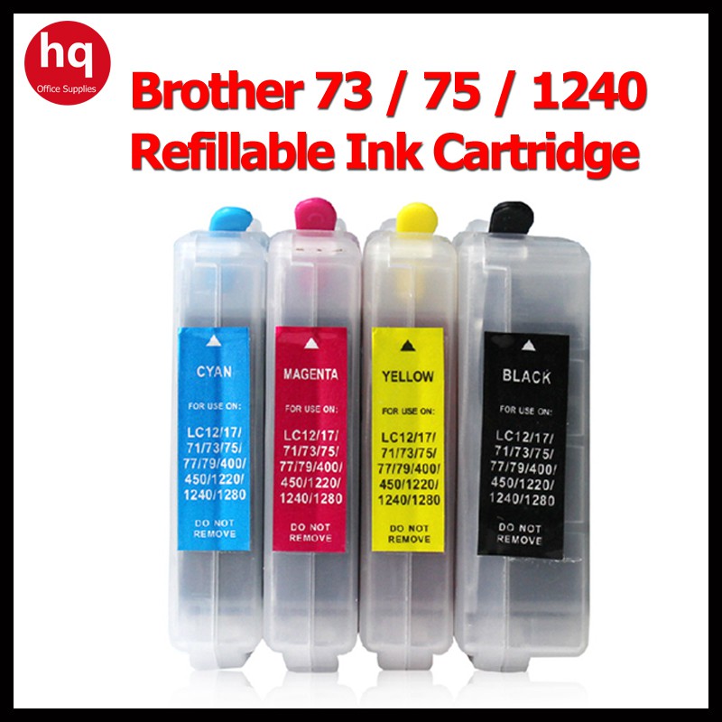 LC 73 หมึก Brother LC73 LC75 LC1240 Brother Lc73bk สำหรับ DCP-J525W J725DW J925DW MFC-J280W / J430W 