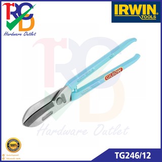 IRWIN Gilbow กรรไกรตัดสังกะสีปากโค้ง ขนาด 12"(300mm.) รุ่น TG24612