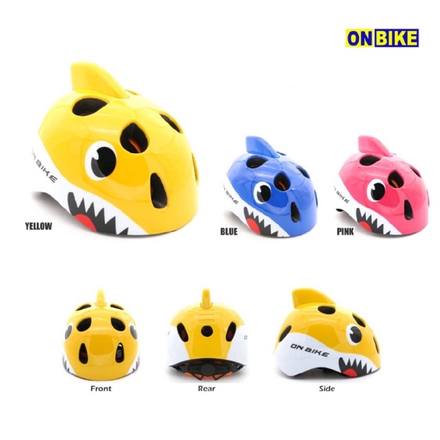 On bike baby shark หมวกกันน็อคเด็ก / หมวกกันน็อค budak