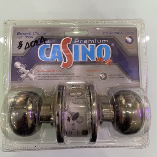 ลูกบิดประตูสเตนเลส (CASINO) พร้อมกุญแจ 3 ดอก EN/AC 4024 ใช้กับประตูห้องทั่วไป