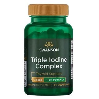 Swanson Ultra, Triple Iodine Complex from potassium iodide, 12,500 mcg 60 Veggie Capsule