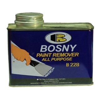 น้ำยาลอกสี BOSNY Paint Remover บอสนี่ สูตรเข้มข้น ลอกคราบติดแน่นได้ดี ออกฤทธิ์ รวดเร็ว ขนาด กระป๋องเล็ก 0.4ลิตร