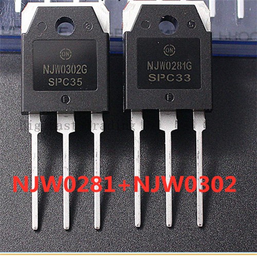 10pcs NJW0281 NJW0302 (5PCS NJW0281+5PCS NJW0302) TO-3P NJW0281G NJW302G เสียงจับคู่หลอด,รับประกันคุ