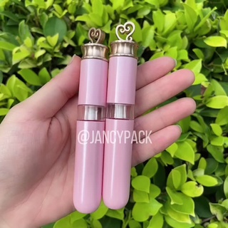 Jancy PACK หลอดบรรจุลิปกลอส สีชมพูน่ารัก 5 มล. พร้อมไม้กายสิทธิ์