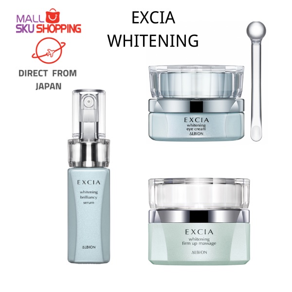 【Direct from Japan】 ALBION  EXCIA AL Whitening Brilliancy Serum 40ml/ Whitening Eye Cream 15g / เซรั่ม เอสเซนส์ บิวตี้ /Firm Up Massage 80g / เซรั่ม เอสเซนส์ บิวตี้ /skujapan