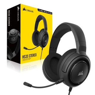 HEADSET (หูฟัง) CORSAIR HS35 STEREO (CARBON) (CA-9011195-AP) GAMING GEAR (#2306487138)