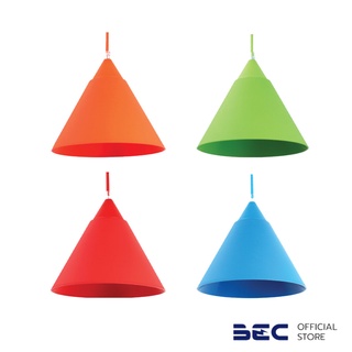 BEC PYRAMID โคมแขวนเพดาน สำหรับตกแต่งบ้าน ขั้ว E27 สีฟ้า เขียว แดง ส้ม