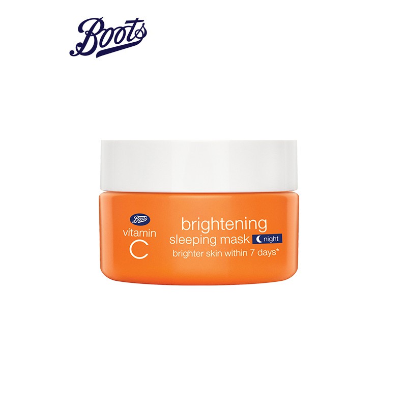 glory collagen คอลลาเจน วิตามินซี BOOTS VITAMIN C บู๊ทส์ วิตามิน ซี ไบรท์เทนนิ่ง สลีพปิ้ง มาส์ก 18 ม