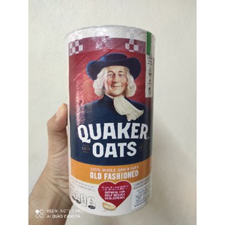 ข้าวโอ๊ต Quaker Oats, Old Fashioned Oatmeal, 42 oz อร่อย Canister