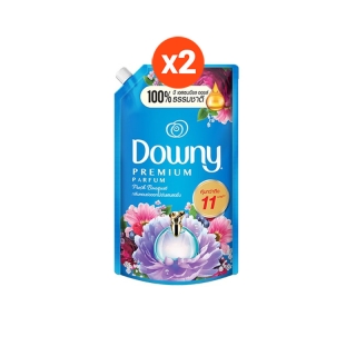 [ใหม่!] Downy ดาวน์นี่ น้ำยาปรับผ้านุ่ม สูตรเข้มข้น กลิ่นช่อดอกไม้อันแสนสดชื่น 1.28ลิตร x2