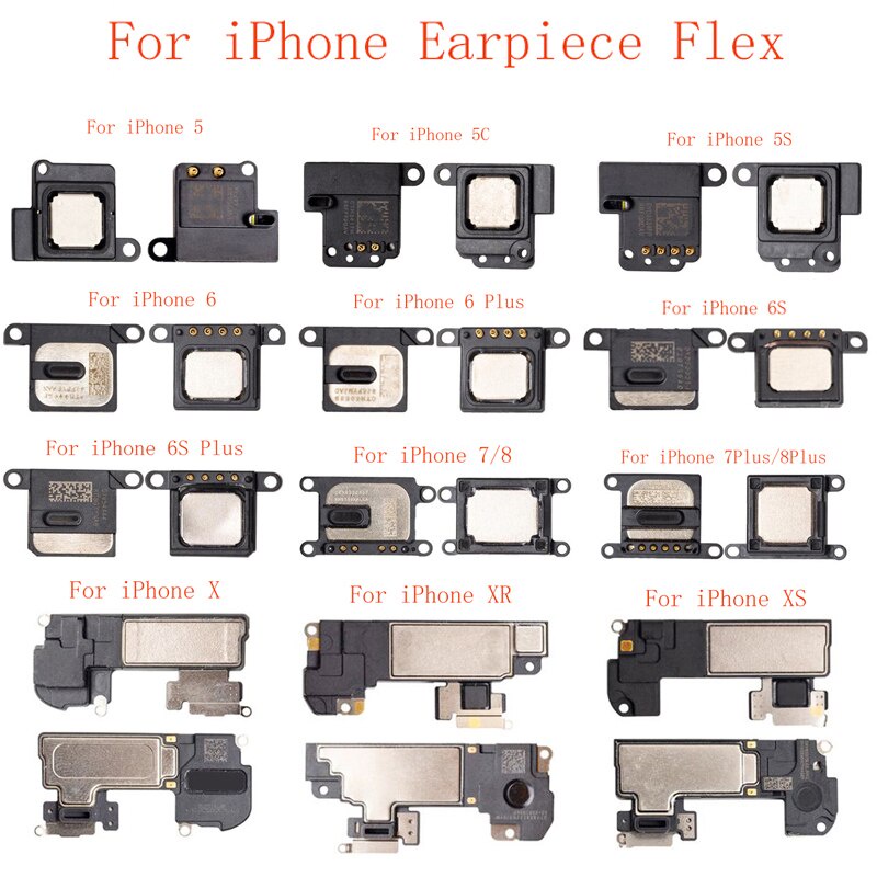 หูฟังหูฟัง Sound Flex สําหรับ iPhone 5 5C 5S SE 6 6S 7 8 Plus X XR XS XS Max หูฟัง Flex สายอะไหล่ซ่อ