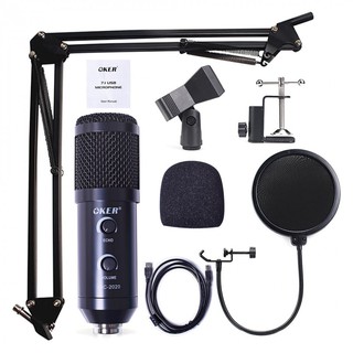 OKER SMART MICROPHONE (รุ่น MIC-2020) Microphone Condensor USB ไมโครโฟนคอนเด็น