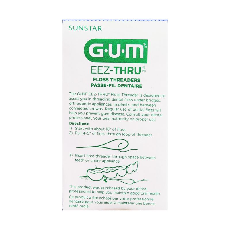 ห่วงร้อยนำไหมขัดฟัน บัทเลอร์ กัม อีซส์ ทรู ฟลอส เทร็ดเดอร์ (GUM® Eez-Thru® Floss Threader) Made in USA