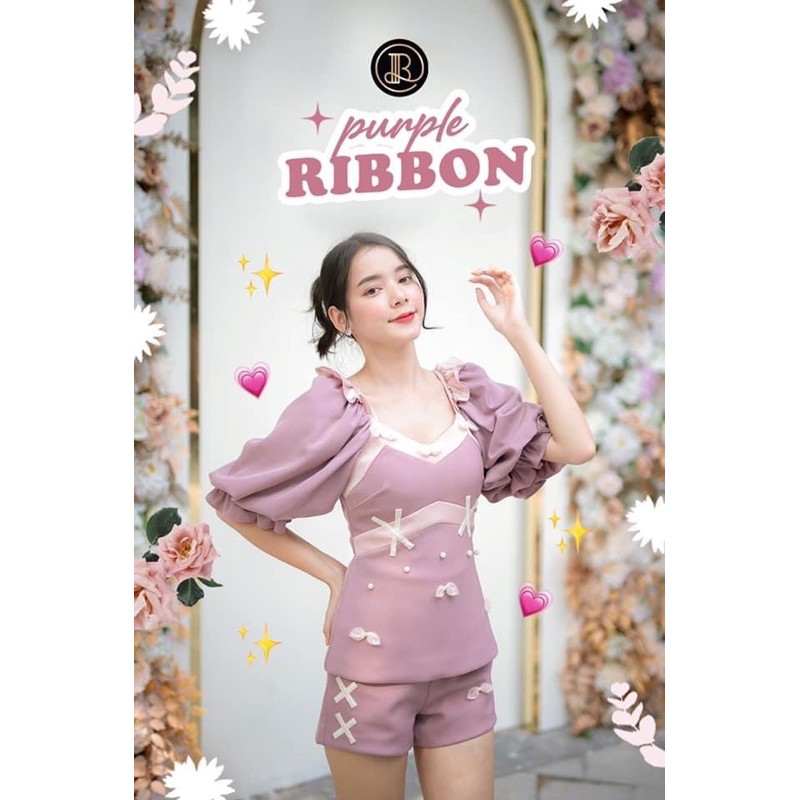 🍄New In Pack Purple Ribbon Set :size S from @blt