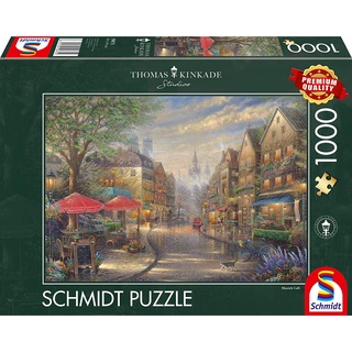 จิ๊กซอว์ Schmidt - Caffe a Monaco  1000 piece  (ของแท้  มีสินค้าพร้อมส่ง)